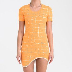 Dexter Aqua Short Sleeve Mini Dress from PH5 - Citrus Orange, US S